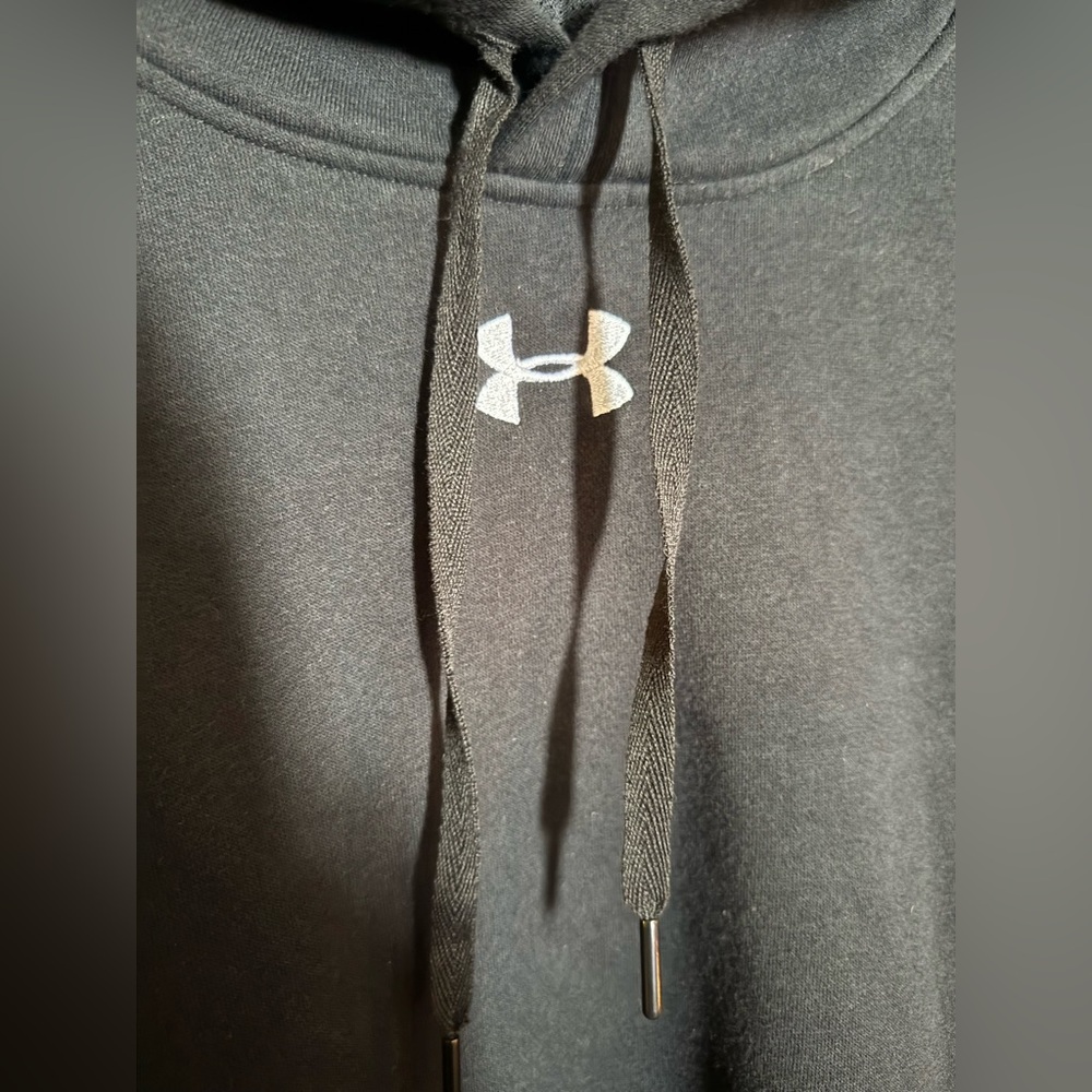 NWT Under Armour Men's XXL Black UA Hustle Fleece Hoodie - Picture 4 of 5